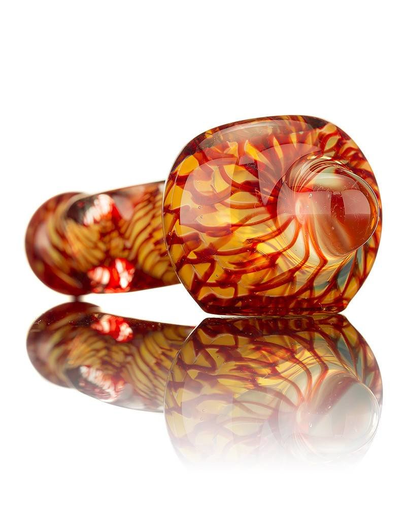 Nelson Glassworks Spoon Pipe by Nelson Square Coil Glass Spoon Pipe 1 - Inside Out