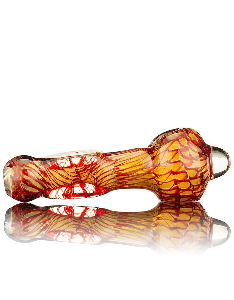 Nelson Glassworks Spoon Pipe by Nelson Square Coil Glass Spoon Pipe 1 - Inside Out