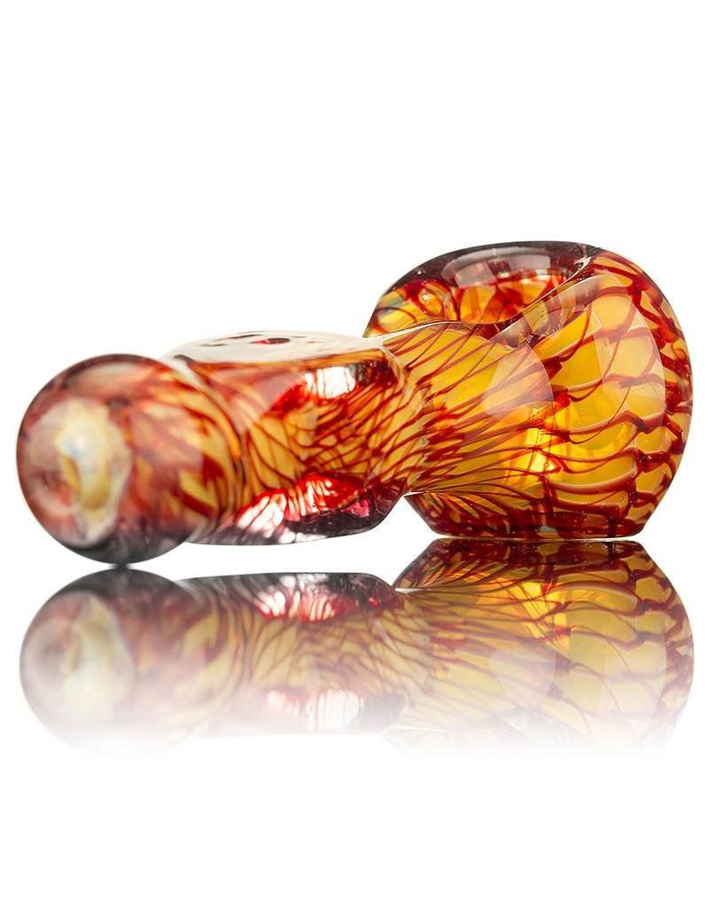 Nelson Glassworks Spoon Pipe by Nelson Square Coil Glass Spoon Pipe 1 - Inside Out