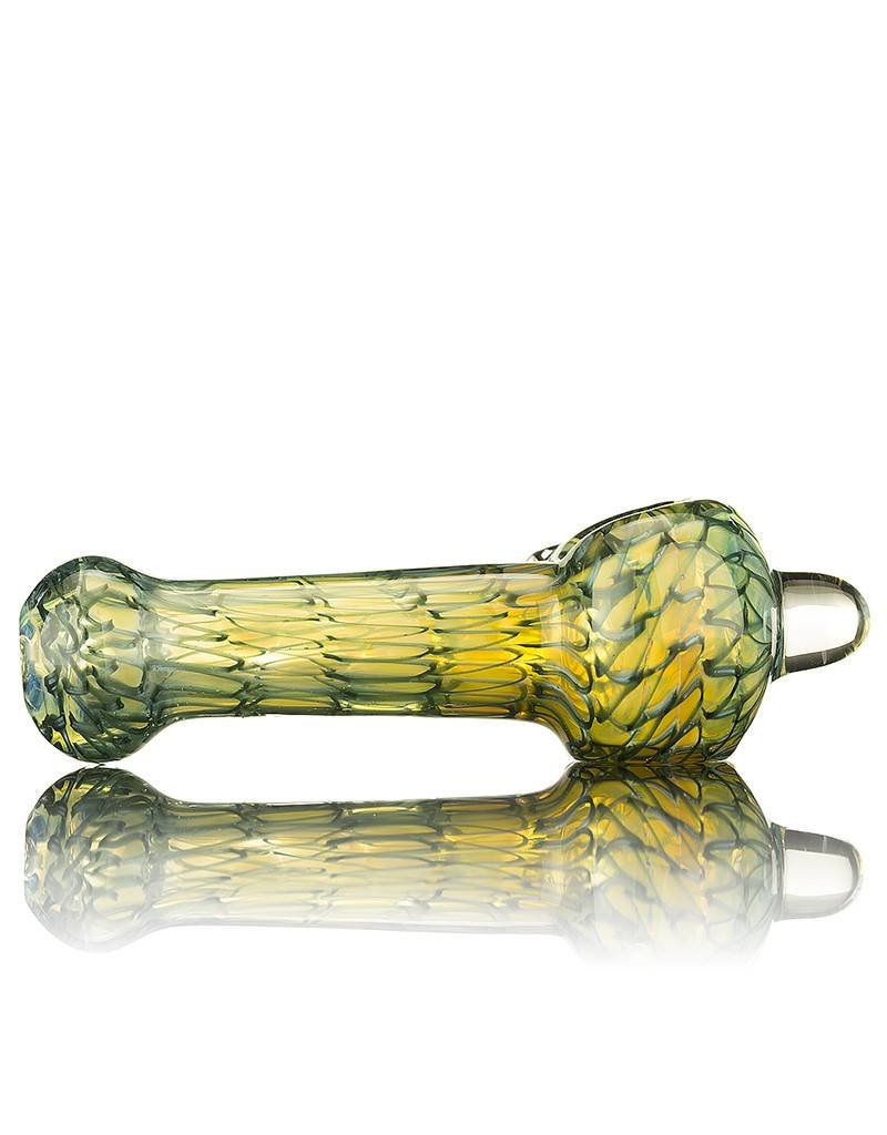 Nelson Glassworks Spoon Pipe by Nelson Square Coil Glass Spoon Pipe 2 - Inside Out