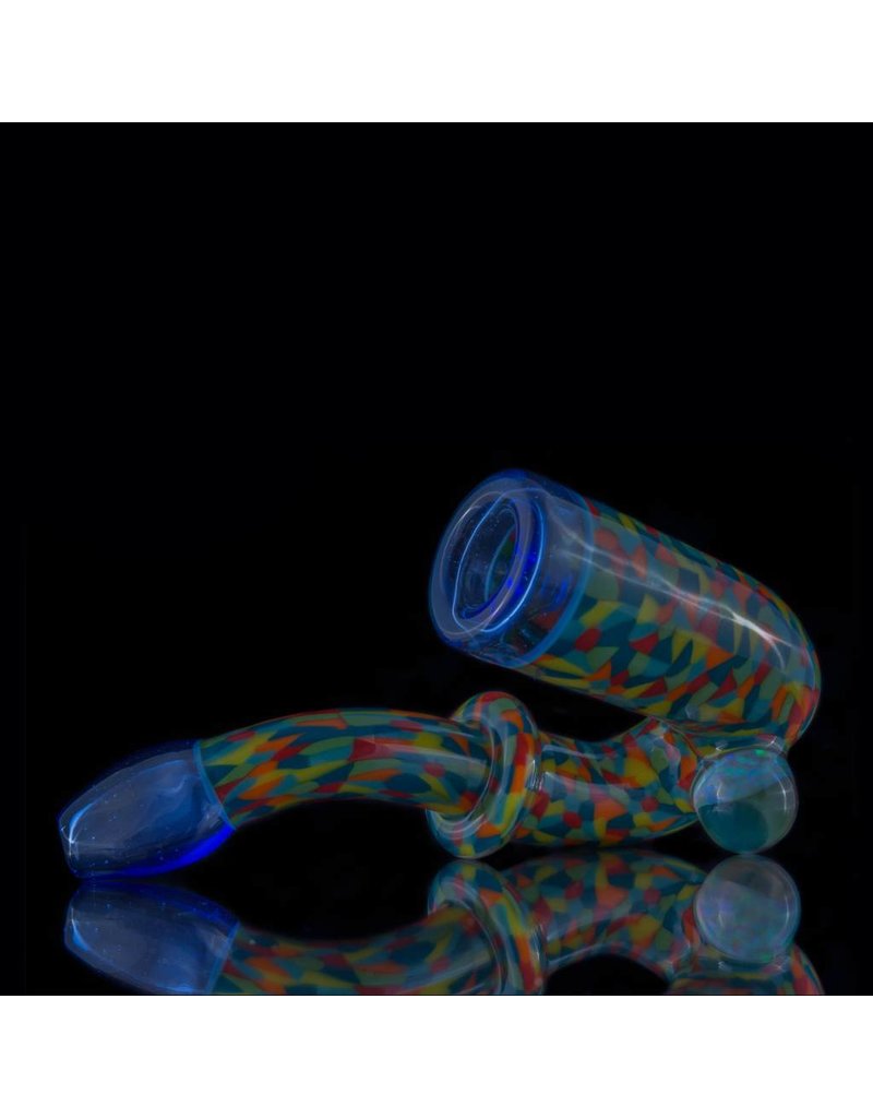 Hollinger SOLD Hollinger Tie Dye Chipstack Sherlock w/Blue Dream Accents & Opal Coin