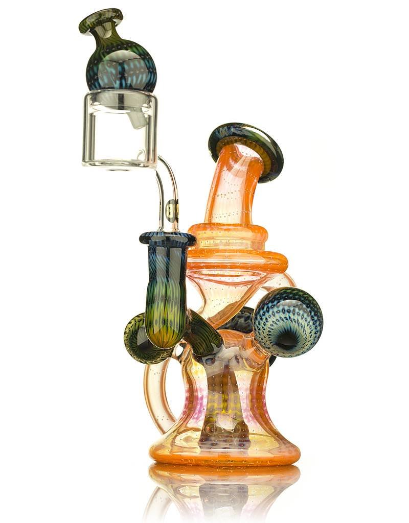 Steve Sizelove SOLD Steve Sizelove Orange Bubbletrap Recycler