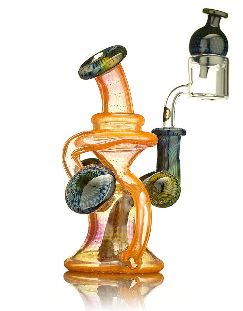 Steve Sizelove SOLD Steve Sizelove Orange Bubbletrap Recycler