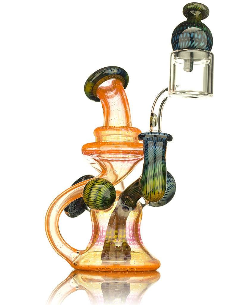 Steve Sizelove SOLD Steve Sizelove Orange Bubbletrap Recycler