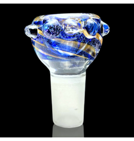 18mm Worked Dichro Bubble Slide (A) Rainbow Gabe