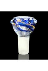 18mm Worked Dichro Bubble Slide (A) Rainbow Gabe