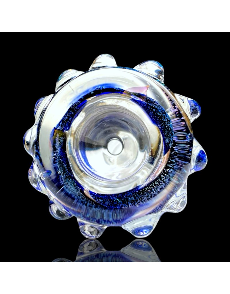18mm Worked Dichro Bubble Slide (A) Rainbow Gabe