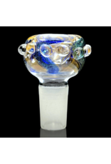 18mm Worked Dichro Bubble Slide (B) Rainbow Gabe