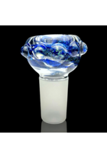 18mm Worked Dichro Bubble Slide (C) Rainbow Gabe