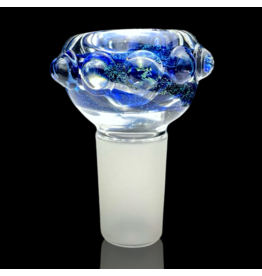 18mm Worked Dichro Bubble Slide (C) Rainbow Gabe