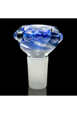 18mm Worked Dichro Bubble Slide (C) Rainbow Gabe