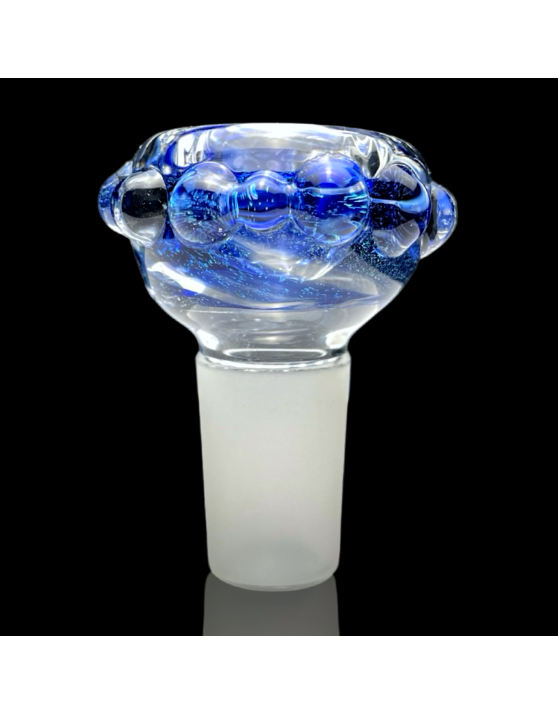 18mm Worked Dichro Bubble Slide (C) Rainbow Gabe