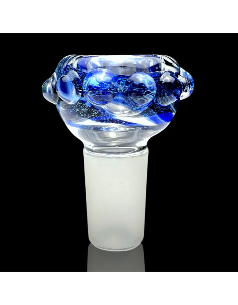 18mm Worked Dichro Bubble Slide (C) Rainbow Gabe