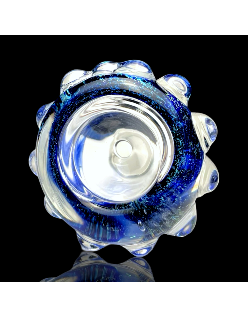 18mm Worked Dichro Bubble Slide (C) Rainbow Gabe
