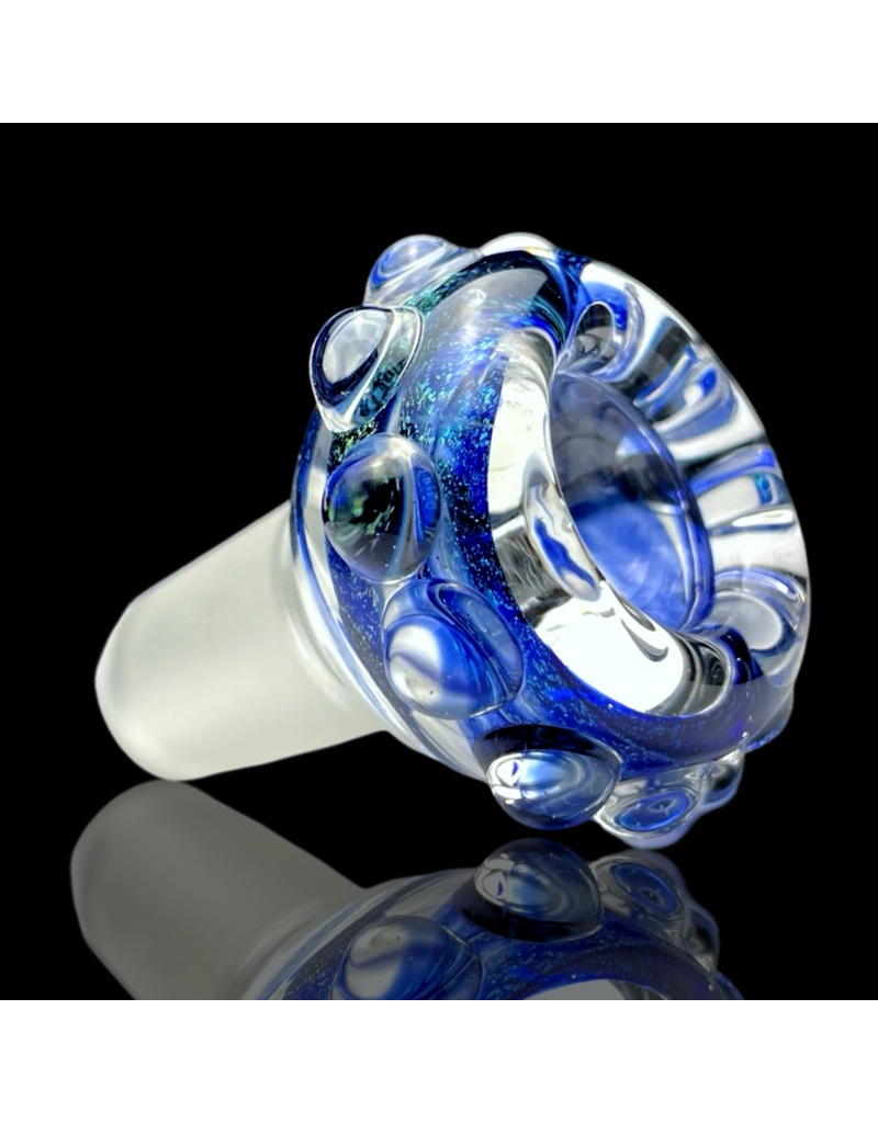 18mm Worked Dichro Bubble Slide (C) Rainbow Gabe