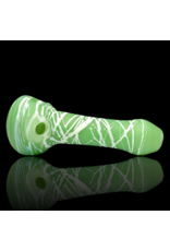 Koy Glass Koy SB Jade Green Splatter Pipe
