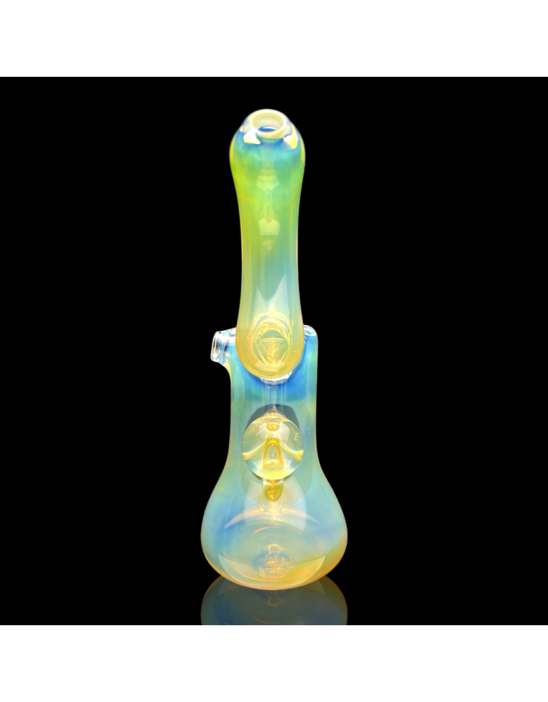 Witch DR Wholesale Silver Fume Upright Skull Bubbler Witch DR