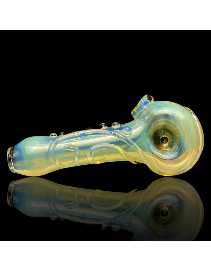 Koy Glass Wholesale Silver Fume Scroll Pipe Koy Glass