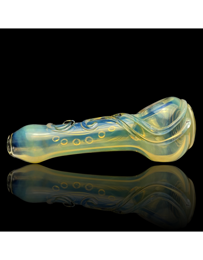 Koy Glass Wholesale Silver Fume Scroll Pipe Koy Glass
