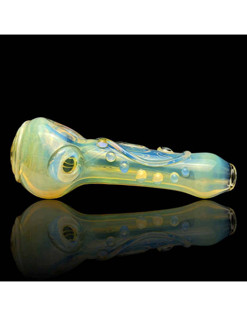 Koy Glass Wholesale Silver Fume Scroll Pipe Koy Glass