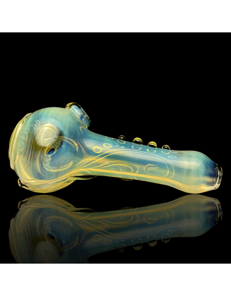 Koy Glass Wholesale Silver Fume Scroll Pipe Koy Glass