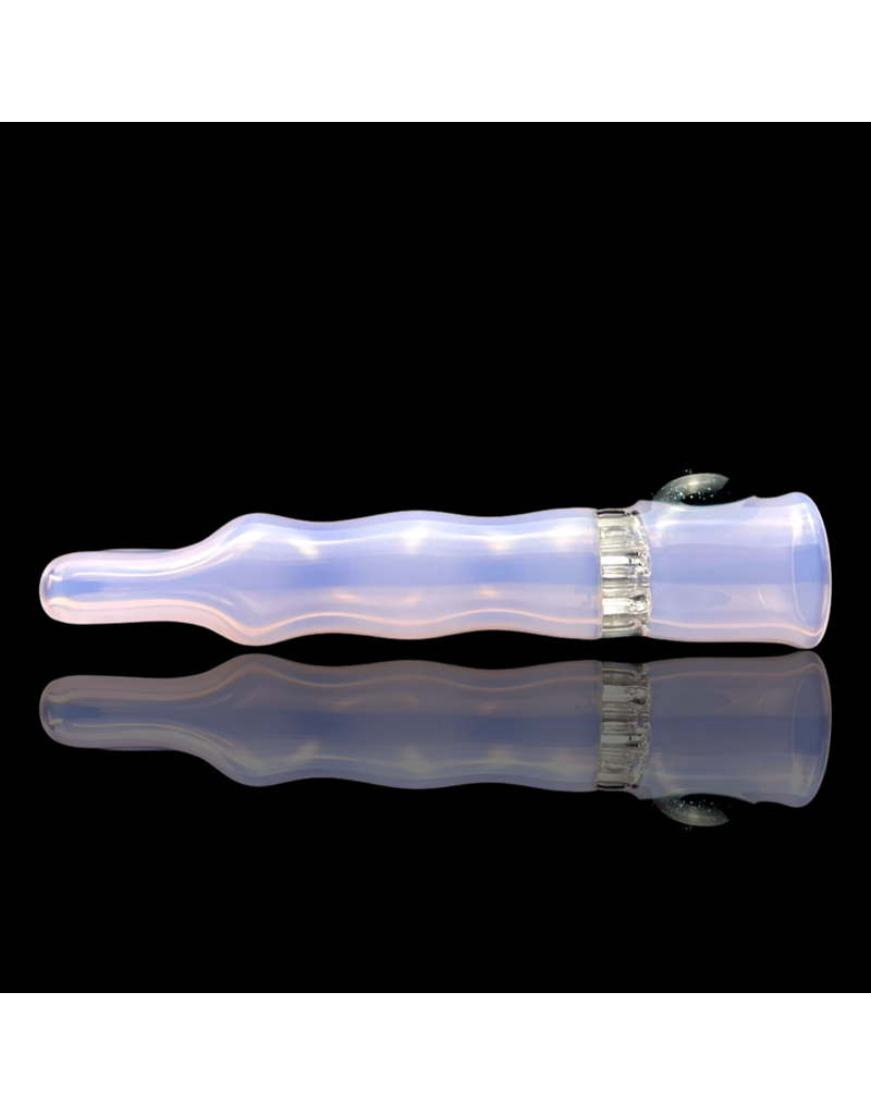 Jade Pink Honeycomb Chillum by Blazing Blue