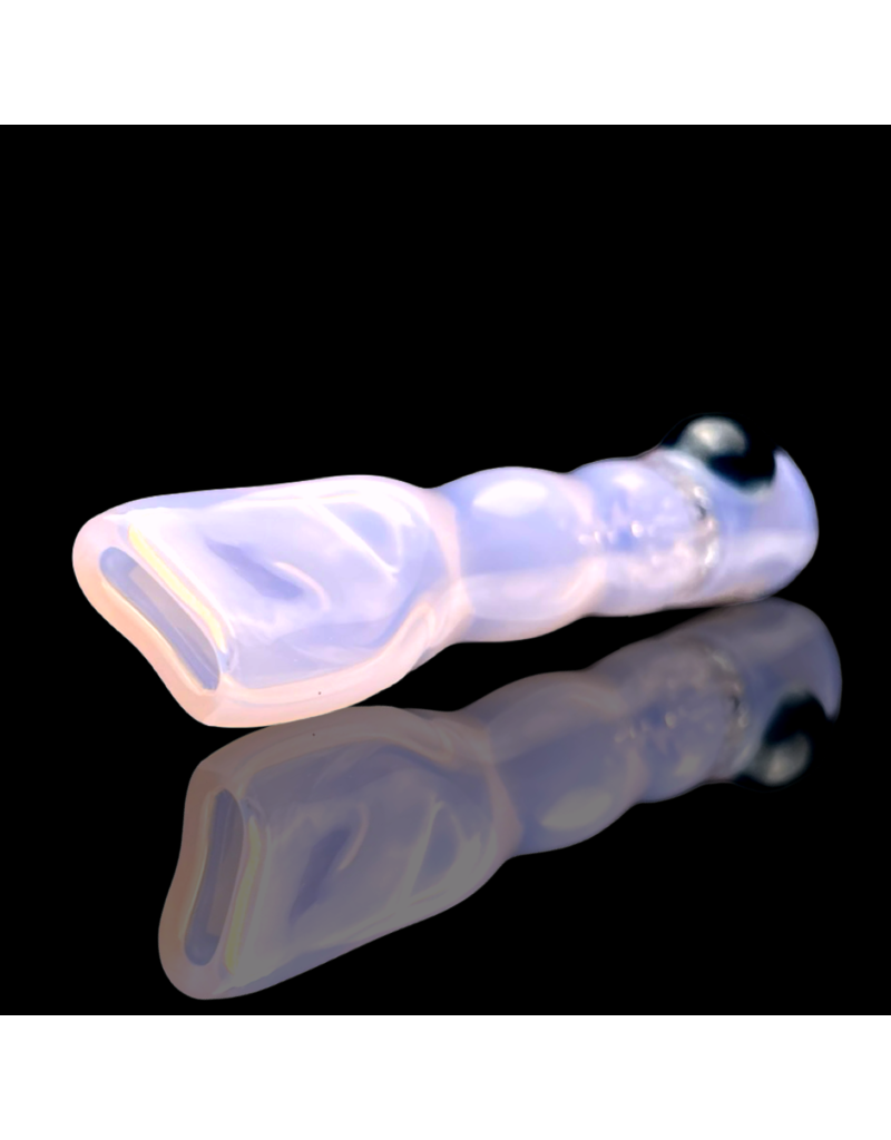 Jade Pink Honeycomb Chillum by Blazing Blue