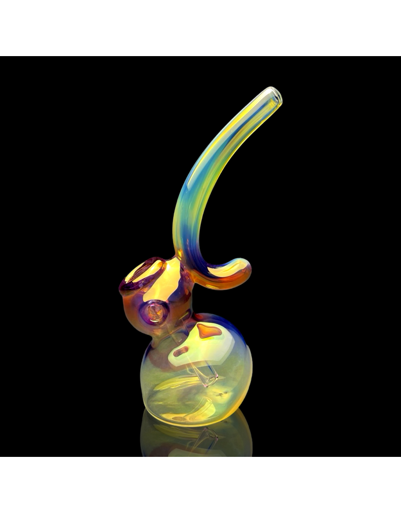 Wholesale Gold & Silver Fume Upright Bubbler Travy Buddy