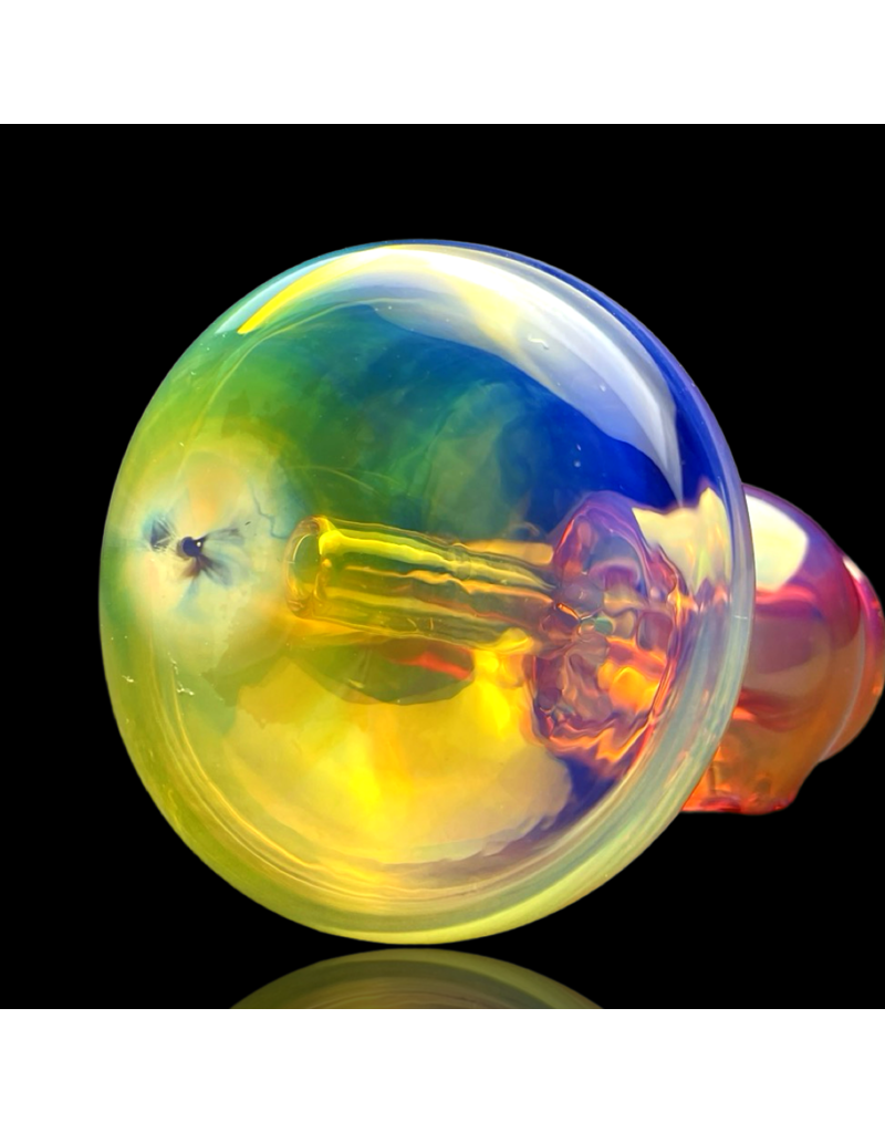 Wholesale Gold & Silver Fume Upright Bubbler Travy Buddy