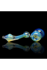 Jumbo Silver Fume Layback Bubbler Rainbow Gabe