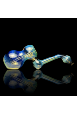 Jumbo Silver Fume Layback Bubbler Rainbow Gabe