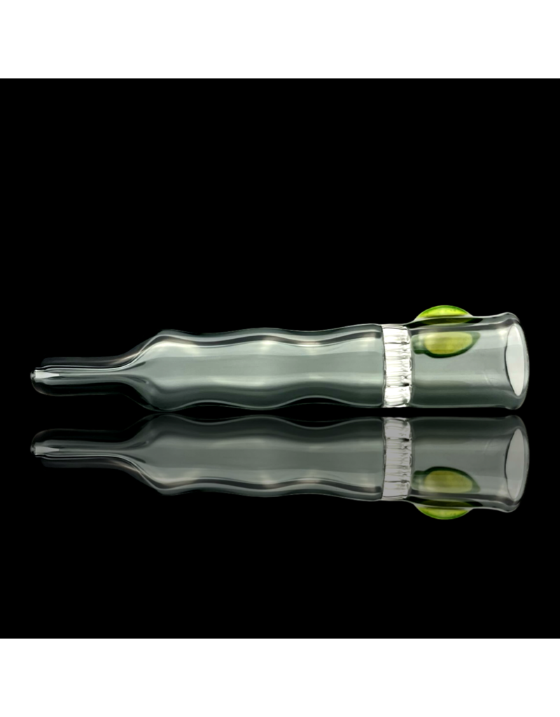 Smoke Honeycomb Chillum by Blazing Blue Glass