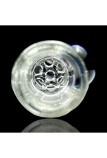 Clear Honeycomb Chillum by Blazing Blue Glass