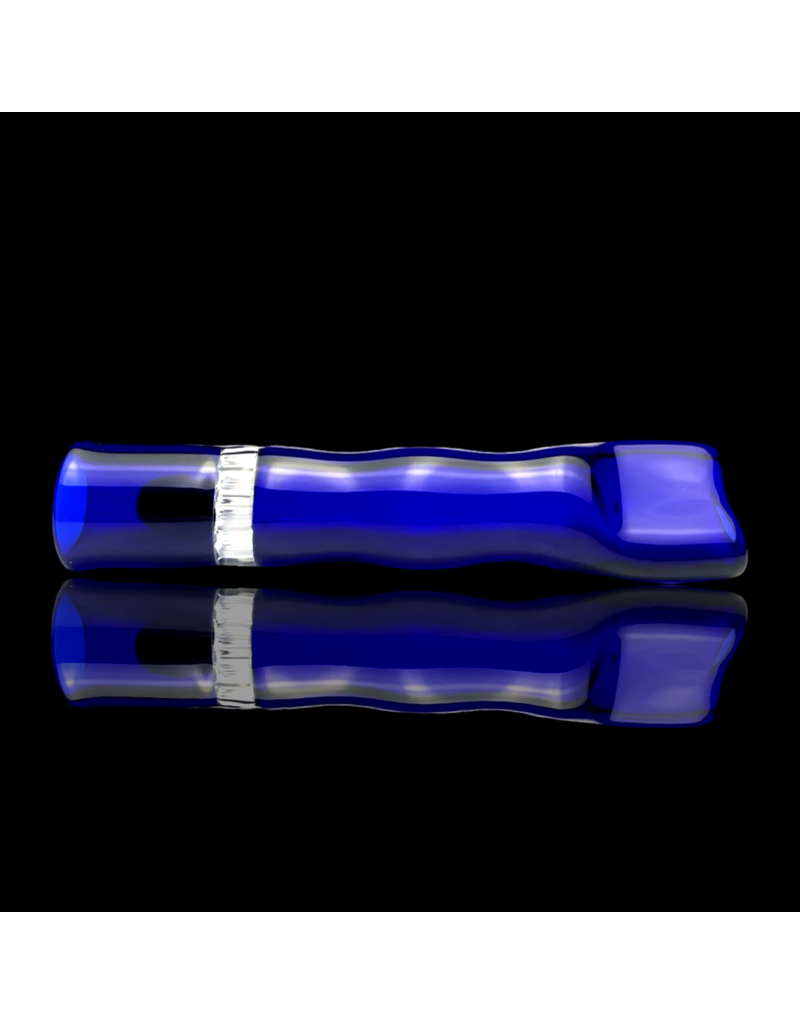Cobalt Honeycomb Chillum by Blazing Blue