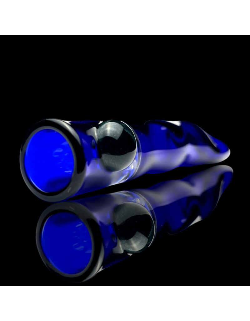 Cobalt Honeycomb Chillum by Blazing Blue