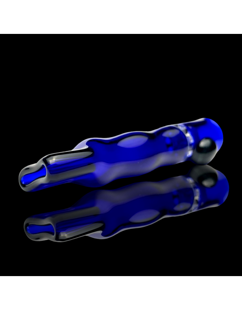 Cobalt Honeycomb Chillum by Blazing Blue