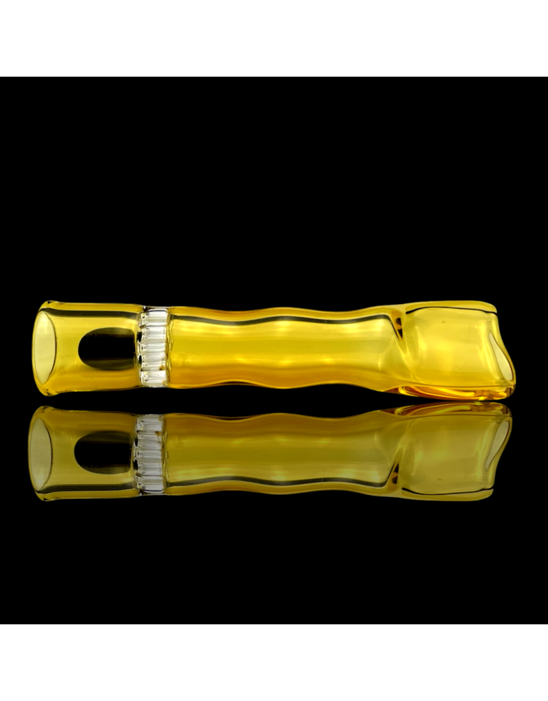 Amber Honeycomb Chillum by Blazing Blue
