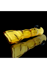 Amber Honeycomb Chillum by Blazing Blue