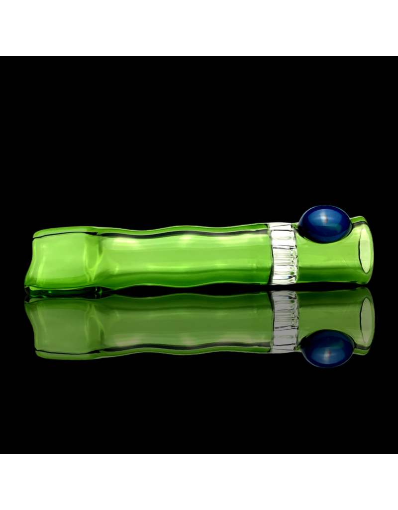 Green Honeycomb Chillum by Blazing Blue