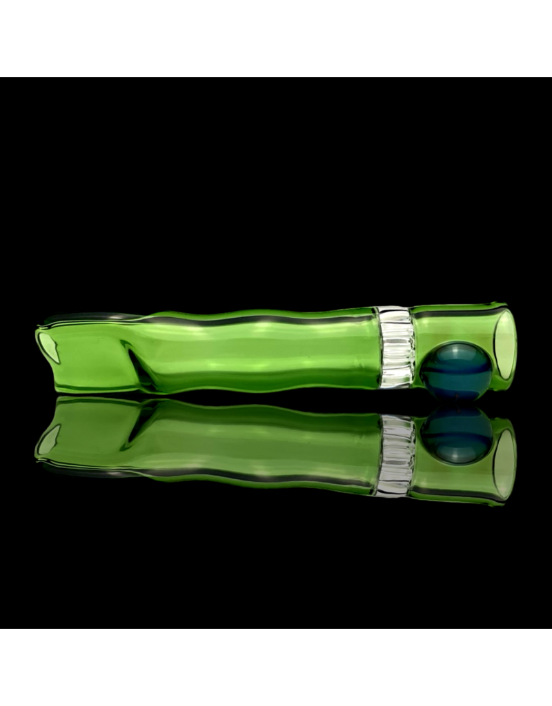 Green Honeycomb Chillum by Blazing Blue