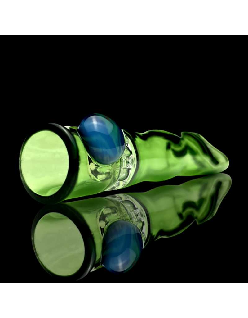 Green Honeycomb Chillum by Blazing Blue
