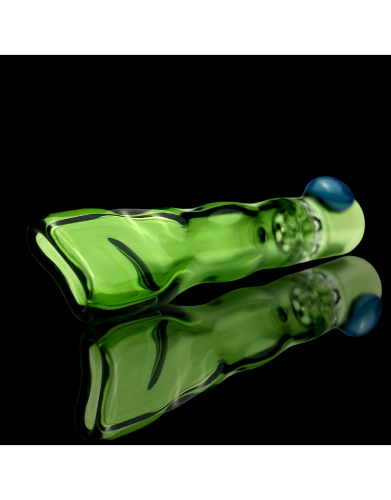 Green Honeycomb Chillum by Blazing Blue