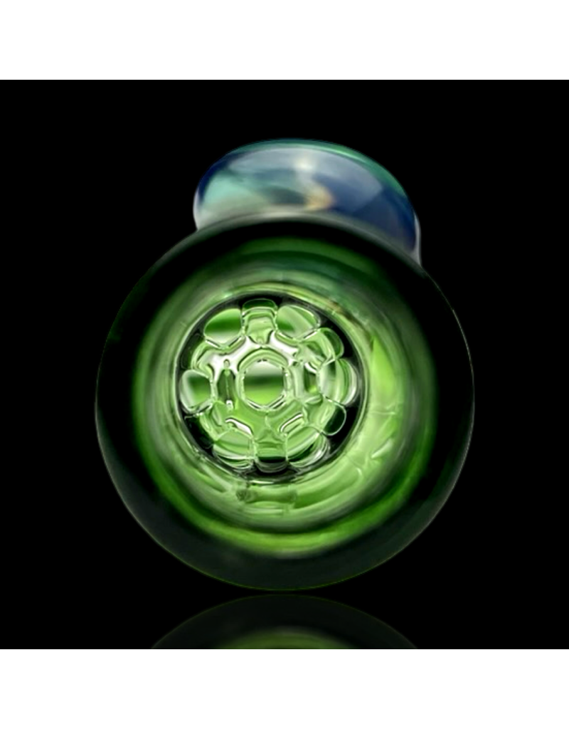 Green Honeycomb Chillum by Blazing Blue