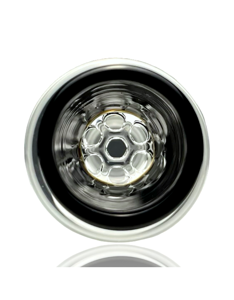 14mm BLACK Honeycomb Disc Slide Blazing Blue