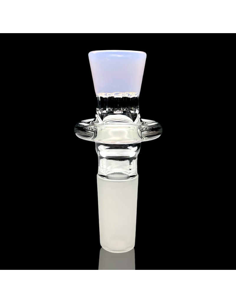 14mm JADE PINK Honeycomb Disc Slide Blazing Blue