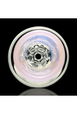 14mm JADE PINK Honeycomb Disc Slide Blazing Blue