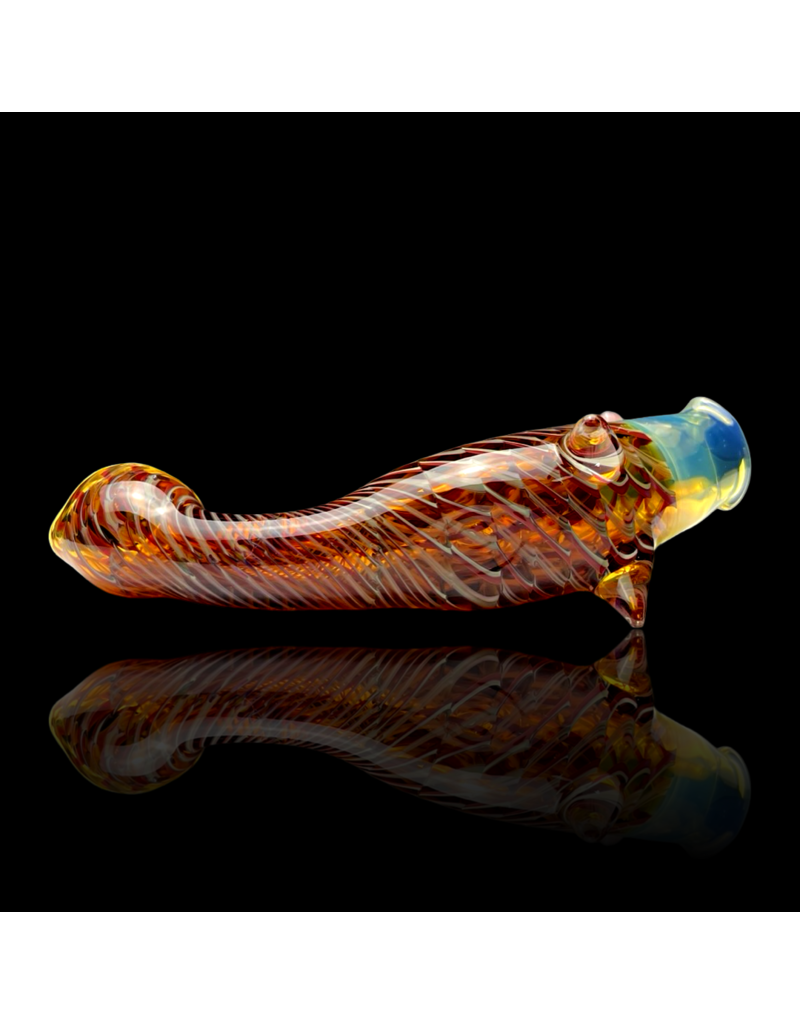 Key Glass Co Assorted Color Coil Pattern Fish Pipe KGC WHOLESALE
