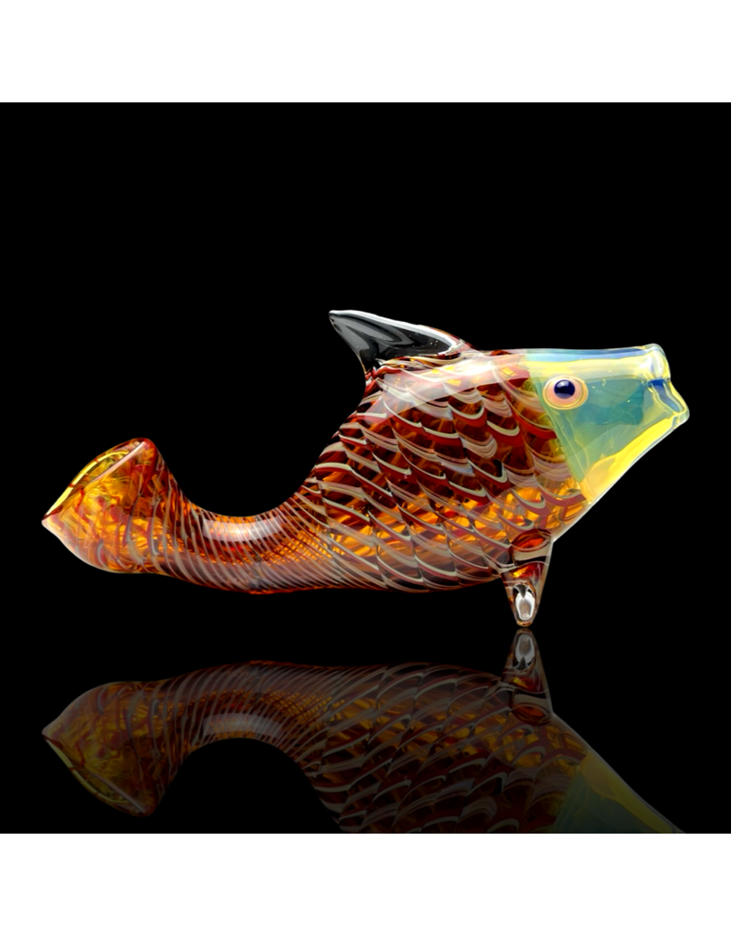 Key Glass Co Assorted Color Coil Pattern Fish Pipe KGC WHOLESALE