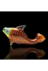 Key Glass Co Coil Pattern Fish Pipe E by KGC