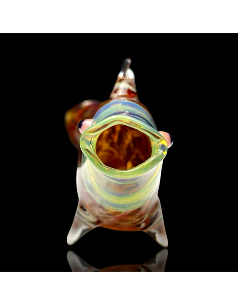 Key Glass Co Coil Pattern Fish Pipe E by KGC
